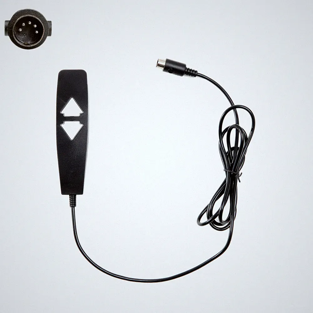 2 Button 5 Pin Recliner Lift Chair Remote for ELEASMB7337 with USB and Bluelight