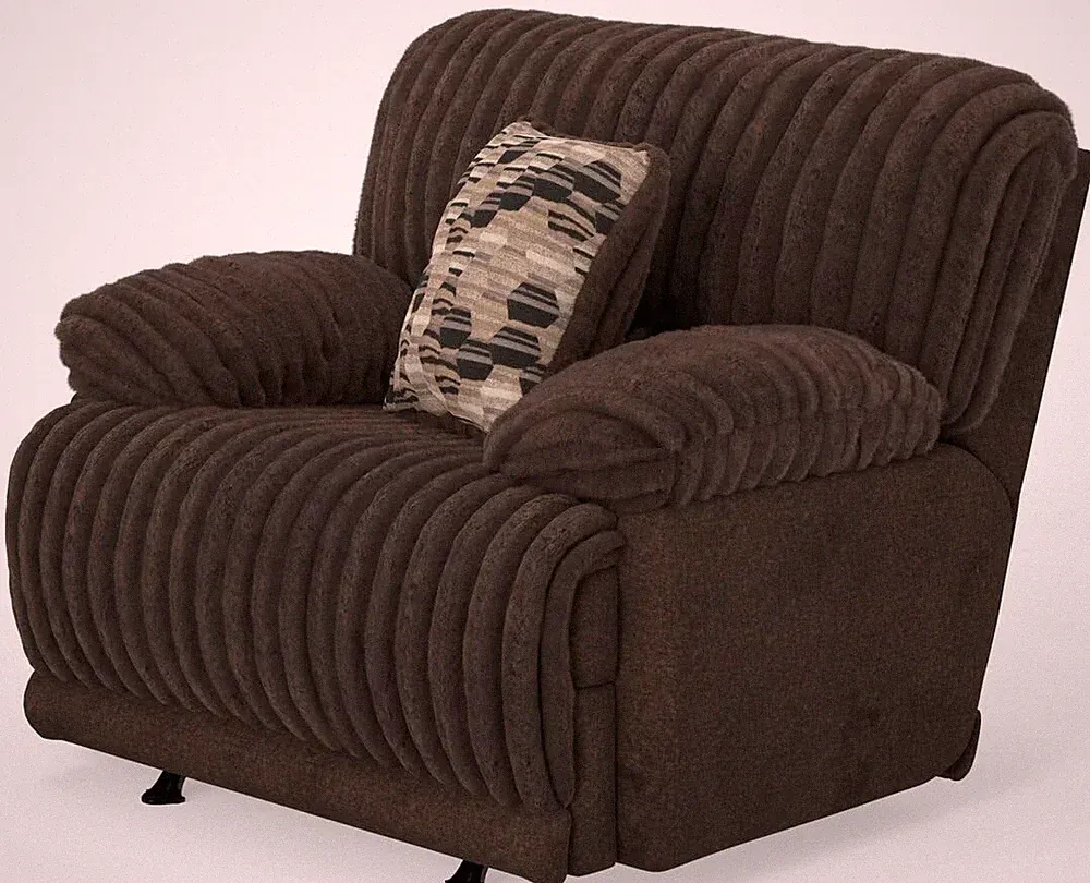 Catnapper Hollifield Rocker Recliner-Chocolate