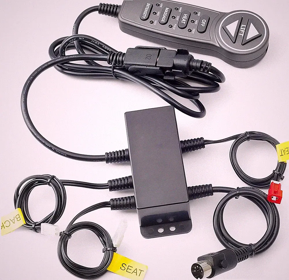 Lift Chair Remote Control with USB, 6 Functions, 5 Pin for Multiple Brands